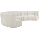  Manufacturer Color_Cream -- Meridian Infinity Fabric 6 pc Sectional IMAGE 3