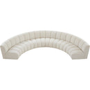  Manufacturer Color_Cream -- Meridian Infinity Fabric 6 pc Sectional IMAGE 6