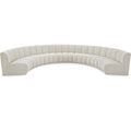 Meridian Infinity Cream Boucle Fabric 7 pc Modular Sectional IMAGE 1