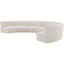  Manufacturer Color_Cream -- Meridian Infinity Fabric 7 pc Sectional IMAGE 3