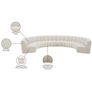  Manufacturer Color_Cream -- Meridian Infinity Fabric 8 pc Sectional IMAGE 12