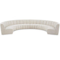 Meridian Infinity Cream Boucle Fabric 8 pc Modular Sectional IMAGE 1
