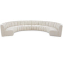 Manufacturer Color_Cream -- Meridian Infinity Fabric 8 pc Sectional IMAGE 1
