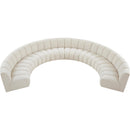  Manufacturer Color_Cream -- Meridian Infinity Fabric 8 pc Sectional IMAGE 6