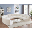  Manufacturer Color_Cream -- Meridian Infinity Fabric 9 pc Sectional IMAGE 2