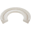  Manufacturer Color_Cream -- Meridian Infinity Fabric 9 pc Sectional IMAGE 6