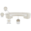  Manufacturer Color_Cream -- Meridian Infinity Fabric 10 pc Sectional IMAGE 12