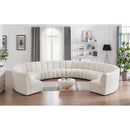  Manufacturer Color_Cream -- Meridian Infinity Fabric 10 pc Sectional IMAGE 2