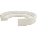  Manufacturer Color_Cream -- Meridian Infinity Fabric 10 pc Sectional IMAGE 3