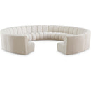 Manufacturer Color_Cream -- Meridian Infinity Fabric 11 pc Sectional IMAGE 1