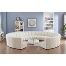  Manufacturer Color_Cream -- Meridian Infinity Fabric 11 pc Sectional IMAGE 2