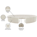  Manufacturer Color_Cream -- Meridian Infinity Fabric 12 pc Sectional IMAGE 12