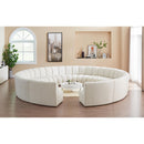  Manufacturer Color_Cream -- Meridian Infinity Fabric 12 pc Sectional IMAGE 2