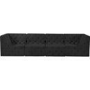  Manufacturer Color_Black -- Meridian Tuft Stationary Fabric Sofa IMAGE 5