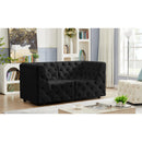  Manufacturer Color_Black -- Meridian Tuft Stationary Fabric Sofa IMAGE 2