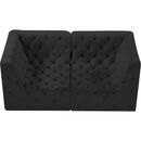  Manufacturer Color_Black -- Meridian Tuft Stationary Fabric Sofa IMAGE 4