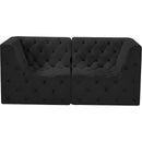  Manufacturer Color_Black -- Meridian Tuft Stationary Fabric Sofa IMAGE 5