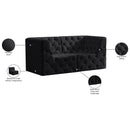  Manufacturer Color_Black -- Meridian Tuft Stationary Fabric Sofa IMAGE 9
