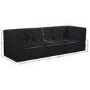 Meridian Tuft Black Velvet Modular Sofa IMAGE 9