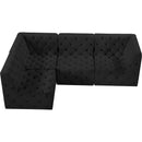  Manufacturer Color_Black -- Meridian Tuft Fabric 4 pc Sectional IMAGE 10
