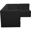  Manufacturer Color_Black -- Meridian Tuft Fabric 4 pc Sectional IMAGE 11