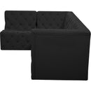  Manufacturer Color_Black -- Meridian Tuft Fabric 4 pc Sectional IMAGE 12