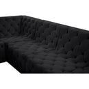  Manufacturer Color_Black -- Meridian Tuft Fabric 4 pc Sectional IMAGE 15