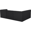  Manufacturer Color_Black -- Meridian Tuft Fabric 4 pc Sectional IMAGE 5