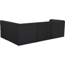  Manufacturer Color_Black -- Meridian Tuft Fabric 4 pc Sectional IMAGE 6