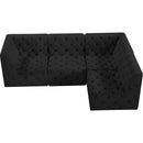  Manufacturer Color_Black -- Meridian Tuft Fabric 4 pc Sectional IMAGE 9