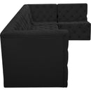  Manufacturer Color_Black -- Meridian Tuft Fabric 5 pc Sectional IMAGE 11