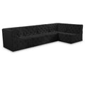  Manufacturer Color_Black -- Meridian Tuft Fabric 5 pc Sectional IMAGE 1