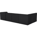  Manufacturer Color_Black -- Meridian Tuft Fabric 5 pc Sectional IMAGE 6