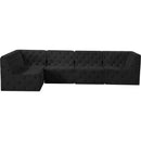  Manufacturer Color_Black -- Meridian Tuft Fabric 5 pc Sectional IMAGE 8