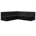  Manufacturer Color_Black -- Meridian Tuft Fabric 5 pc Sectional IMAGE 1