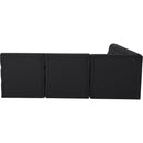  Manufacturer Color_Black -- Meridian Tuft Fabric 5 pc Sectional IMAGE 3