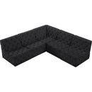  Manufacturer Color_Black -- Meridian Tuft Fabric 5 pc Sectional IMAGE 5