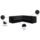  Manufacturer Color_Black -- Meridian Tuft Fabric 5 pc Sectional IMAGE 13