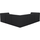 Manufacturer Color_Black -- Meridian Tuft Fabric 5 pc Sectional IMAGE 5