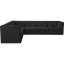  Manufacturer Color_Black -- Meridian Tuft Fabric 6 pc Sectional IMAGE 10