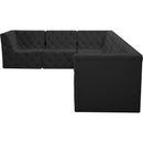  Manufacturer Color_Black -- Meridian Tuft Fabric 6 pc Sectional IMAGE 12