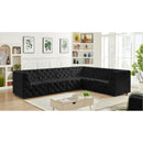  Manufacturer Color_Black -- Meridian Tuft Fabric 6 pc Sectional IMAGE 3