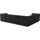  Manufacturer Color_Black -- Meridian Tuft Fabric 6 pc Sectional IMAGE 6