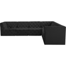  Manufacturer Color_Black -- Meridian Tuft Fabric 6 pc Sectional IMAGE 9