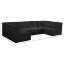  Manufacturer Color_Black -- Meridian Tuft Fabric 6 pc Sectional IMAGE 15