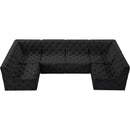  Manufacturer Color_Black -- Meridian Tuft Fabric 6 pc Sectional IMAGE 5