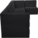  Manufacturer Color_Black -- Meridian Tuft Fabric 6 pc Sectional IMAGE 11