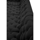 Meridian Tuft Black Velvet Modular Sectional IMAGE 17