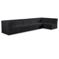  Manufacturer Color_Black -- Meridian Tuft Fabric 6 pc Sectional IMAGE 1