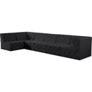  Manufacturer Color_Black -- Meridian Tuft Fabric 6 pc Sectional IMAGE 2